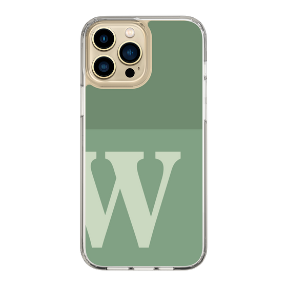 Slim Protection Case［ Original - initial two tone - W green ］