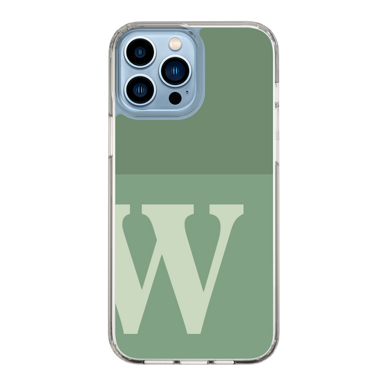 Slim Protection Case［ Original - initial two tone - W green ］