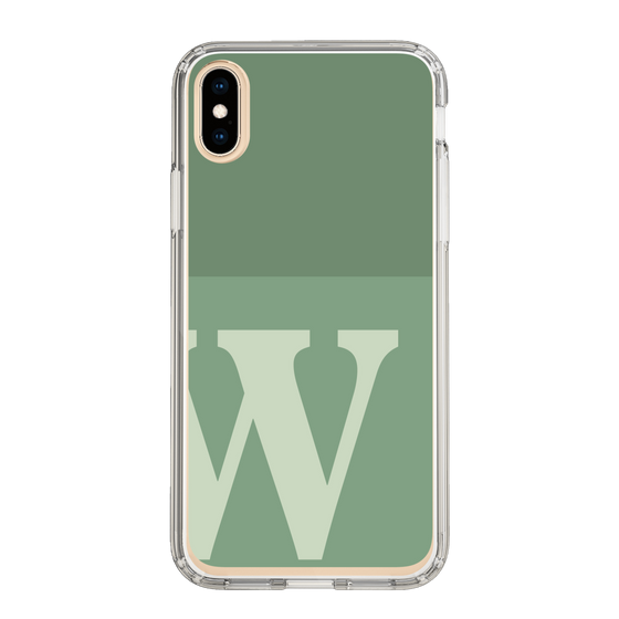 Slim Protection Case［ Original - initial two tone - W green ］