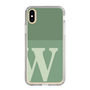 Slim Protection Case［ Original - initial two tone - W green ］
