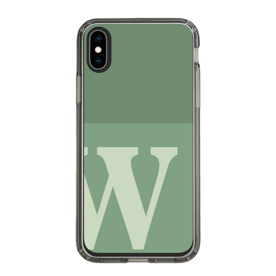 Slim Protection Case［ Original - initial two tone - W green ］