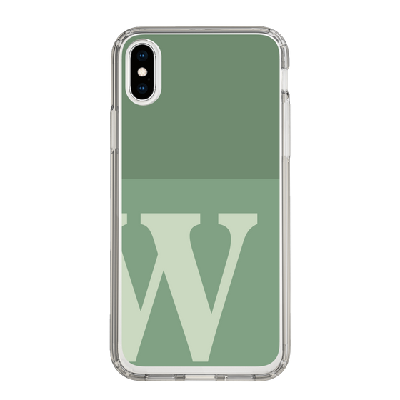 Slim Protection Case［ Original - initial two tone - W green ］