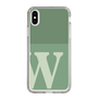 Slim Protection Case［ Original - initial two tone - W green ］