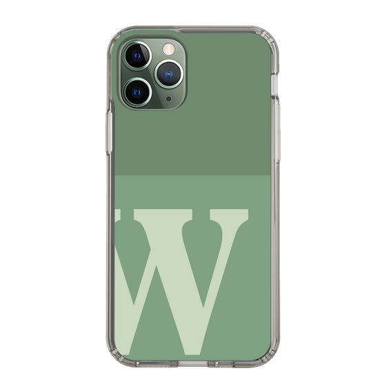 Slim Protection Case［ Original - initial two tone - W green ］