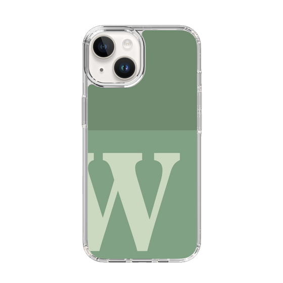 Slim Protection Case［ Original - initial two tone - W green ］