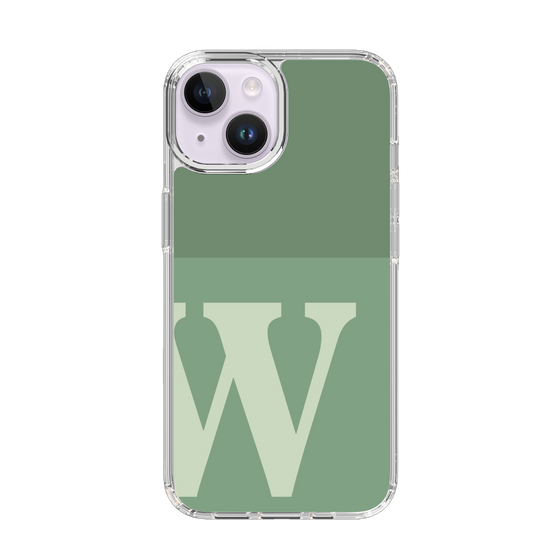 Slim Protection Case［ Original - initial two tone - W green ］