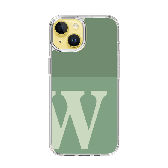 Slim Protection Case［ Original - initial two tone - W green ］