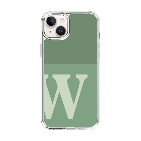 Slim Protection Case［ Original - initial two tone - W green ］