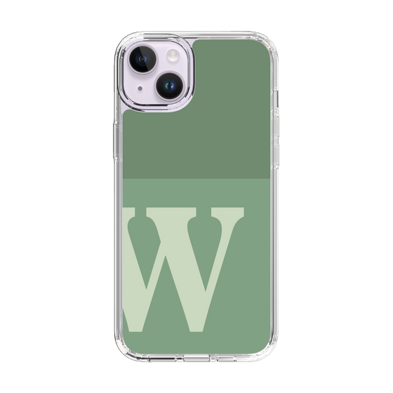 Slim Protection Case［ Original - initial two tone - W green ］