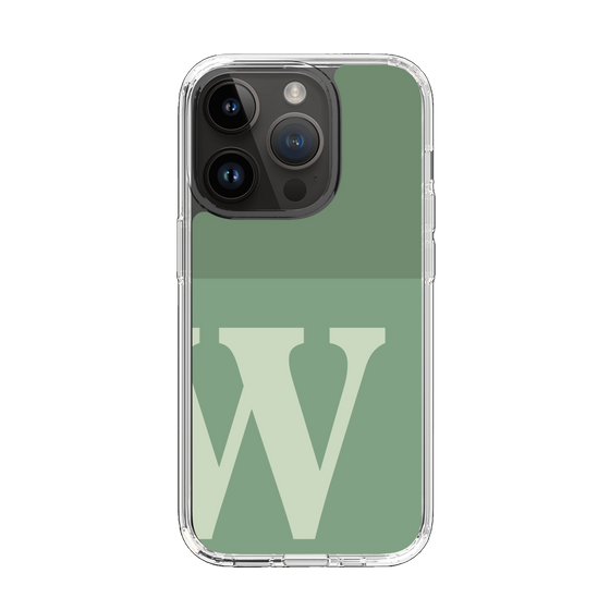 Slim Protection Case［ Original - initial two tone - W green ］