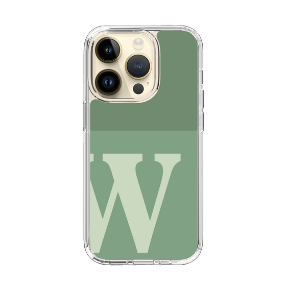 Slim Protection Case［ Original - initial two tone - W green ］