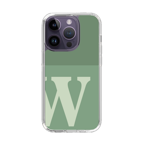 Slim Protection Case［ Original - initial two tone - W green ］