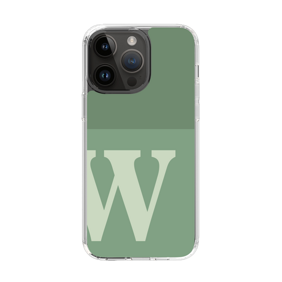 Slim Protection Case［ Original - initial two tone - W green ］