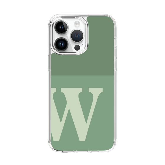 Slim Protection Case［ Original - initial two tone - W green ］