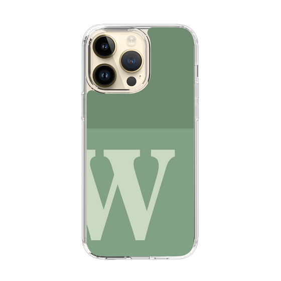 Slim Protection Case［ Original - initial two tone - W green ］