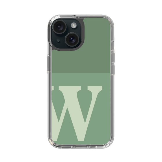 Slim Protection Case［ Original - initial two tone - W green ］