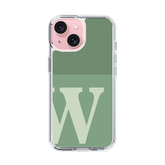 Slim Protection Case［ Original - initial two tone - W green ］