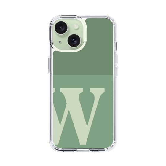 Slim Protection Case［ Original - initial two tone - W green ］