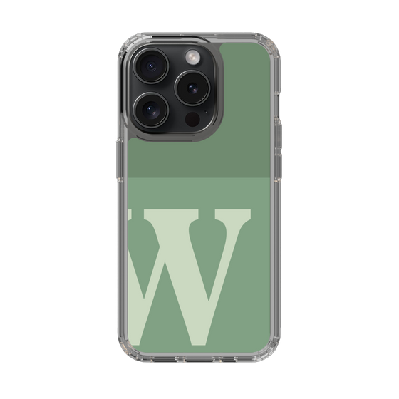 Slim Protection Case［ Original - initial two tone - W green ］