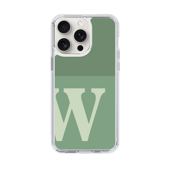 Slim Protection Case［ Original - initial two tone - W green ］