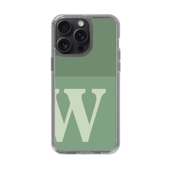 Slim Protection Case［ Original - initial two tone - W green ］