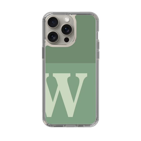 Slim Protection Case［ Original - initial two tone - W green ］