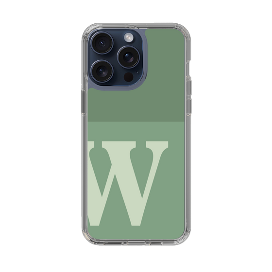 Slim Protection Case［ Original - initial two tone - W green ］
