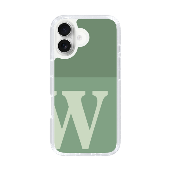 Slim Protection Case［ オリジナル - initial two tone - W green ］