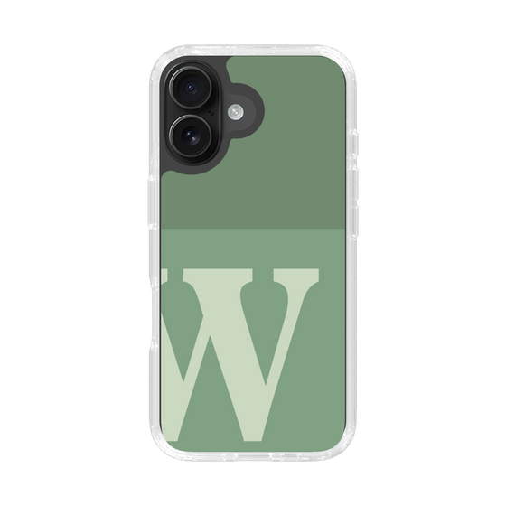 Slim Protection Case［ オリジナル - initial two tone - W green ］