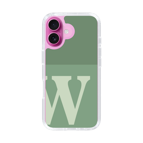 Slim Protection Case［ オリジナル - initial two tone - W green ］