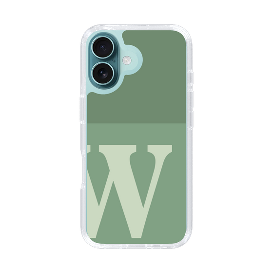 Slim Protection Case［ オリジナル - initial two tone - W green ］