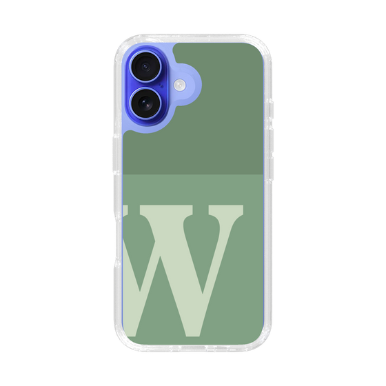 Slim Protection Case［ オリジナル - initial two tone - W green ］