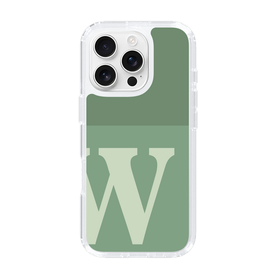 Slim Protection Case［ オリジナル - initial two tone - W green ］