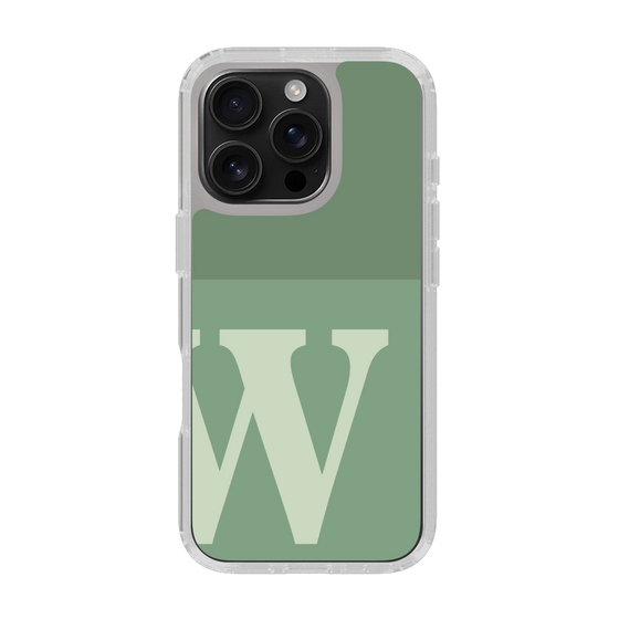 Slim Protection Case［ オリジナル - initial two tone - W green ］
