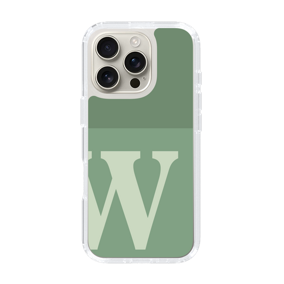 Slim Protection Case［ オリジナル - initial two tone - W green ］