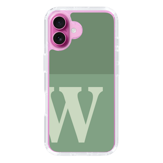 Slim Protection Case［ オリジナル - initial two tone - W green ］