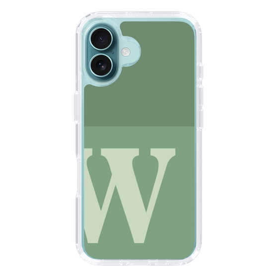 Slim Protection Case［ オリジナル - initial two tone - W green ］
