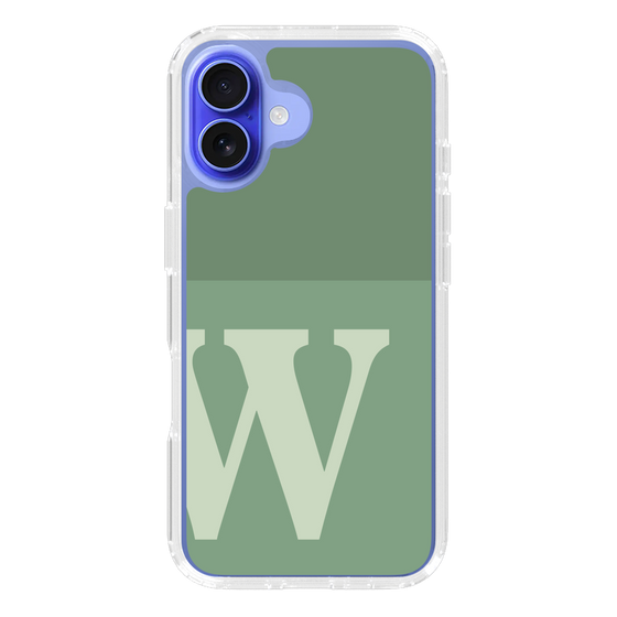 Slim Protection Case［ オリジナル - initial two tone - W green ］