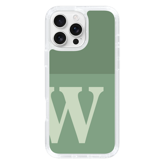 Slim Protection Case［ オリジナル - initial two tone - W green ］