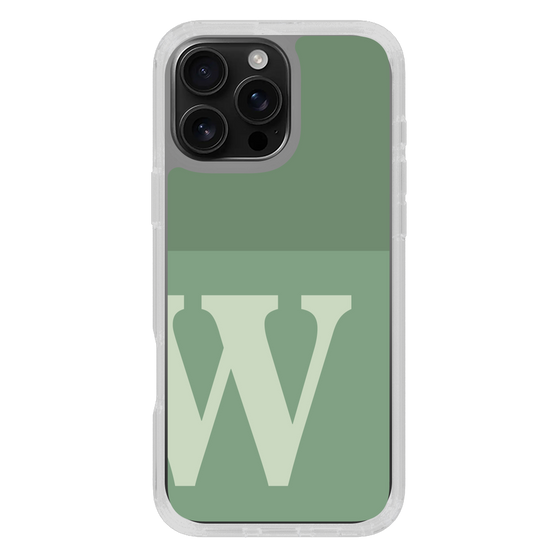 Slim Protection Case［ オリジナル - initial two tone - W green ］