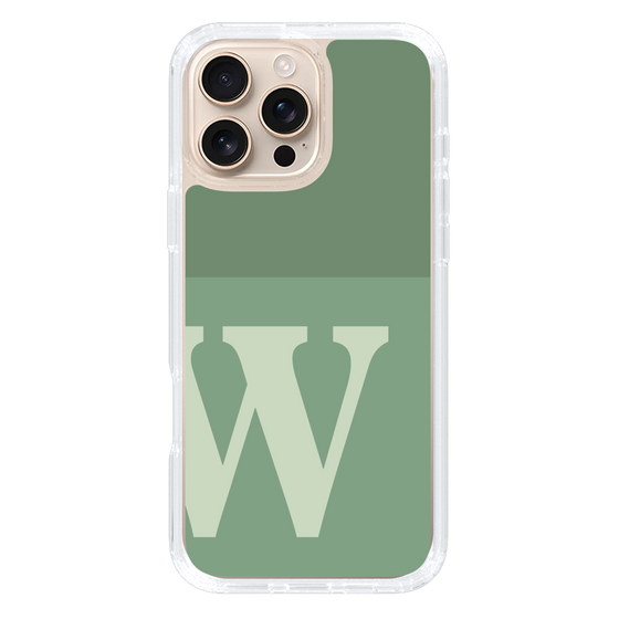 Slim Protection Case［ オリジナル - initial two tone - W green ］