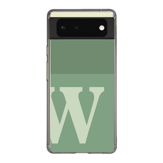 Slim Protection Case［ Original - initial two tone - W green ］