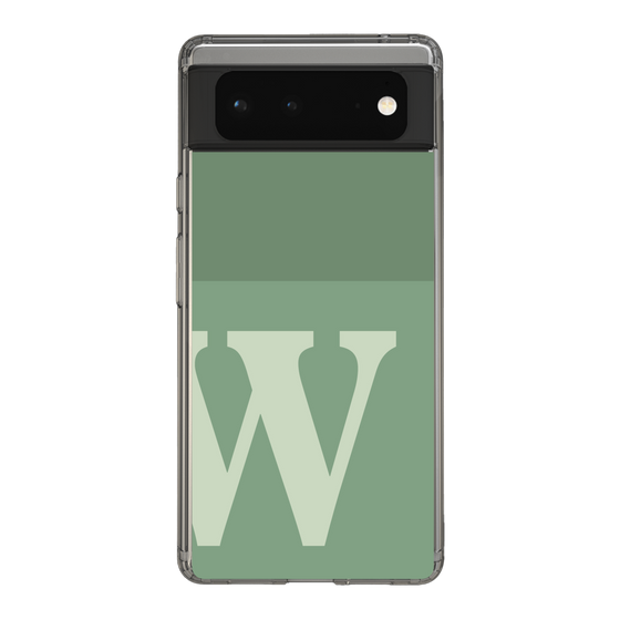 Slim Protection Case［ Original - initial two tone - W green ］