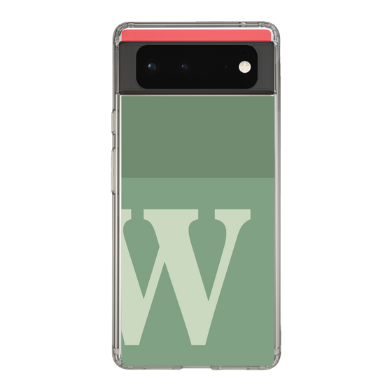 Slim Protection Case［ Original - initial two tone - W green ］
