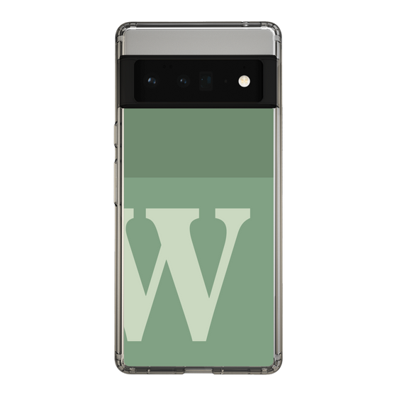 Slim Protection Case［ Original - initial two tone - W green ］