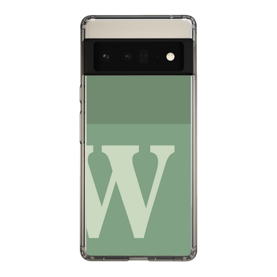 Slim Protection Case［ Original - initial two tone - W green ］