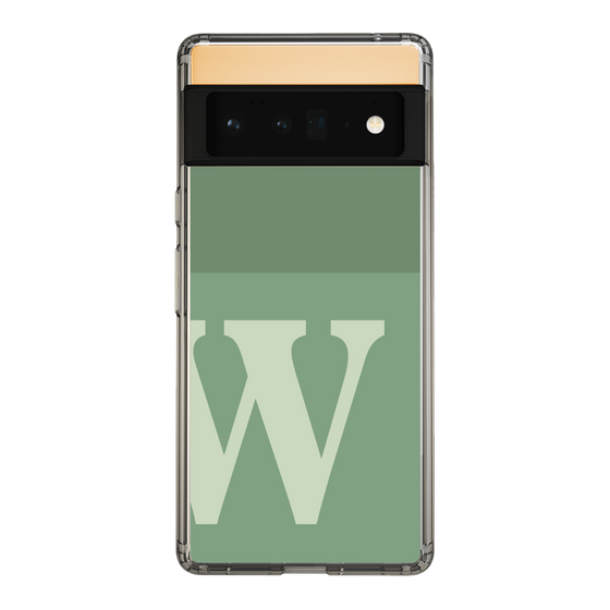 Slim Protection Case［ Original - initial two tone - W green ］
