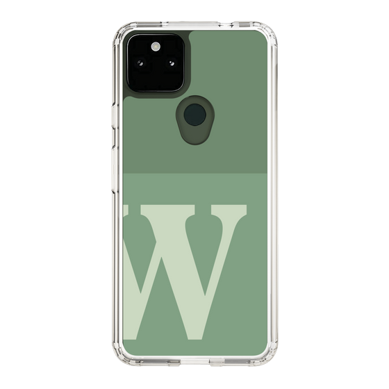 Slim Protection Case［ Original - initial two tone - W green ］