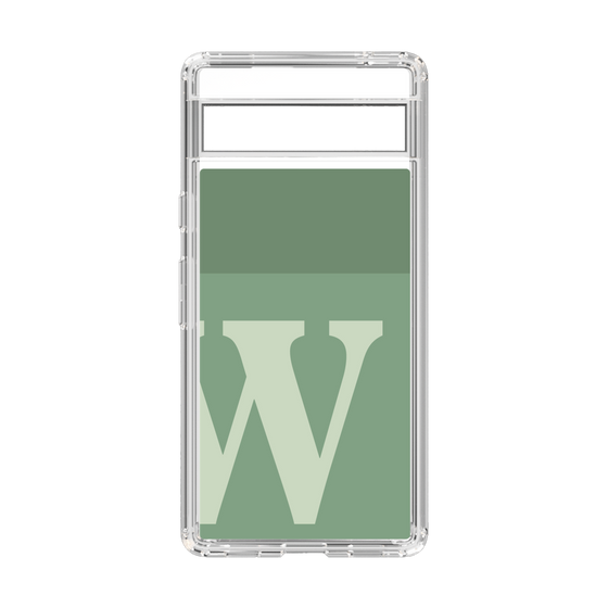 Slim Protection Case［ Original - initial two tone - W green ］