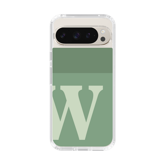 Slim Protection Case［ Original - initial two tone - W green ］